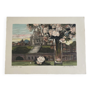 Lithographie numérotée - michel