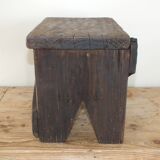 Old farm stool, artisanal and rustic