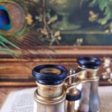 Theater binoculars in mother-of-pearl and brass, 19th century