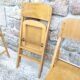 Four 60s wooden Stella chairs