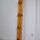 Wall coat rack in pine 1980