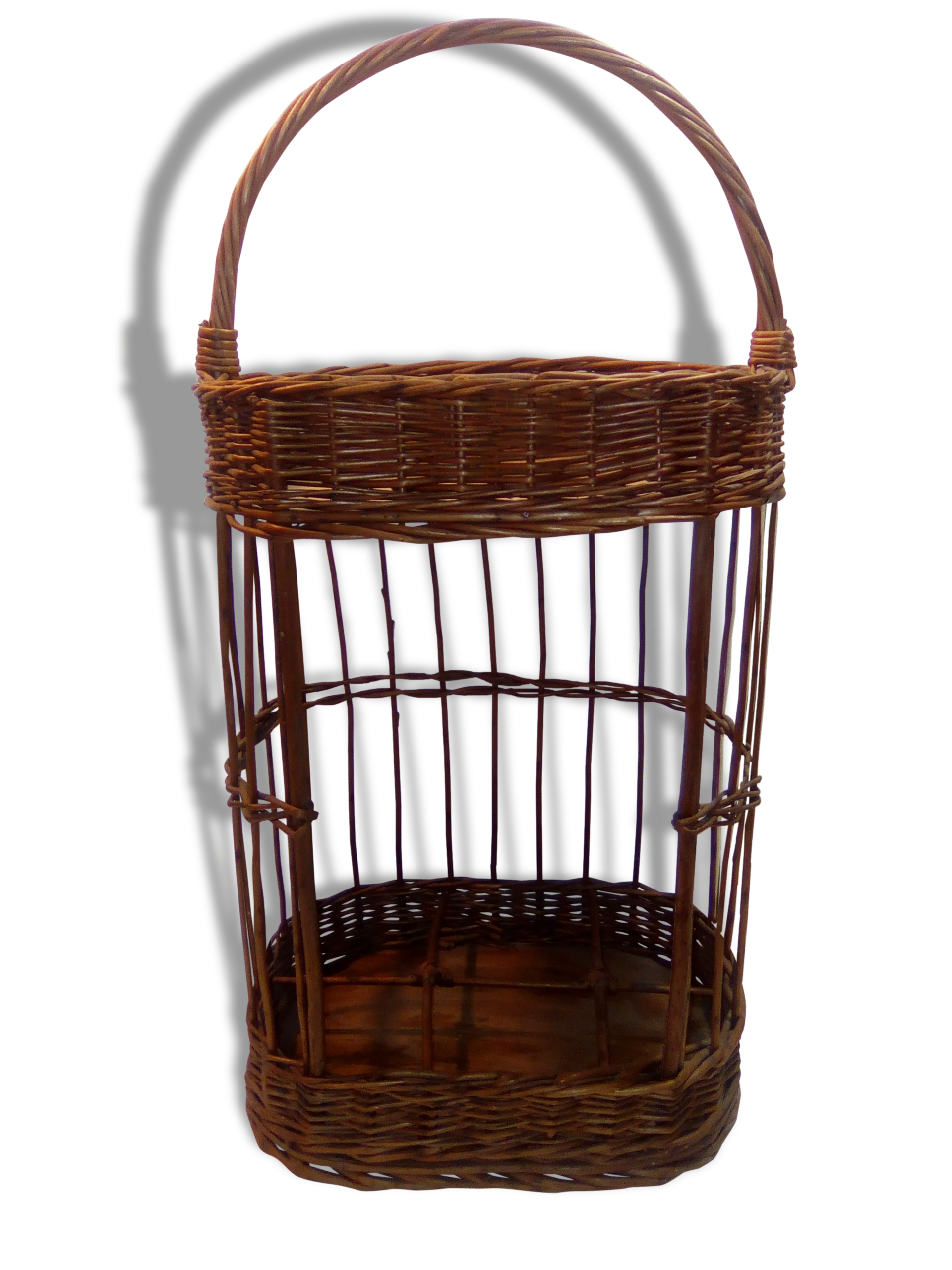 -Bar of rattan and wood-