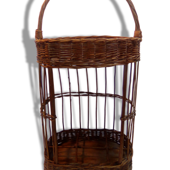 -Bar of rattan and wood-