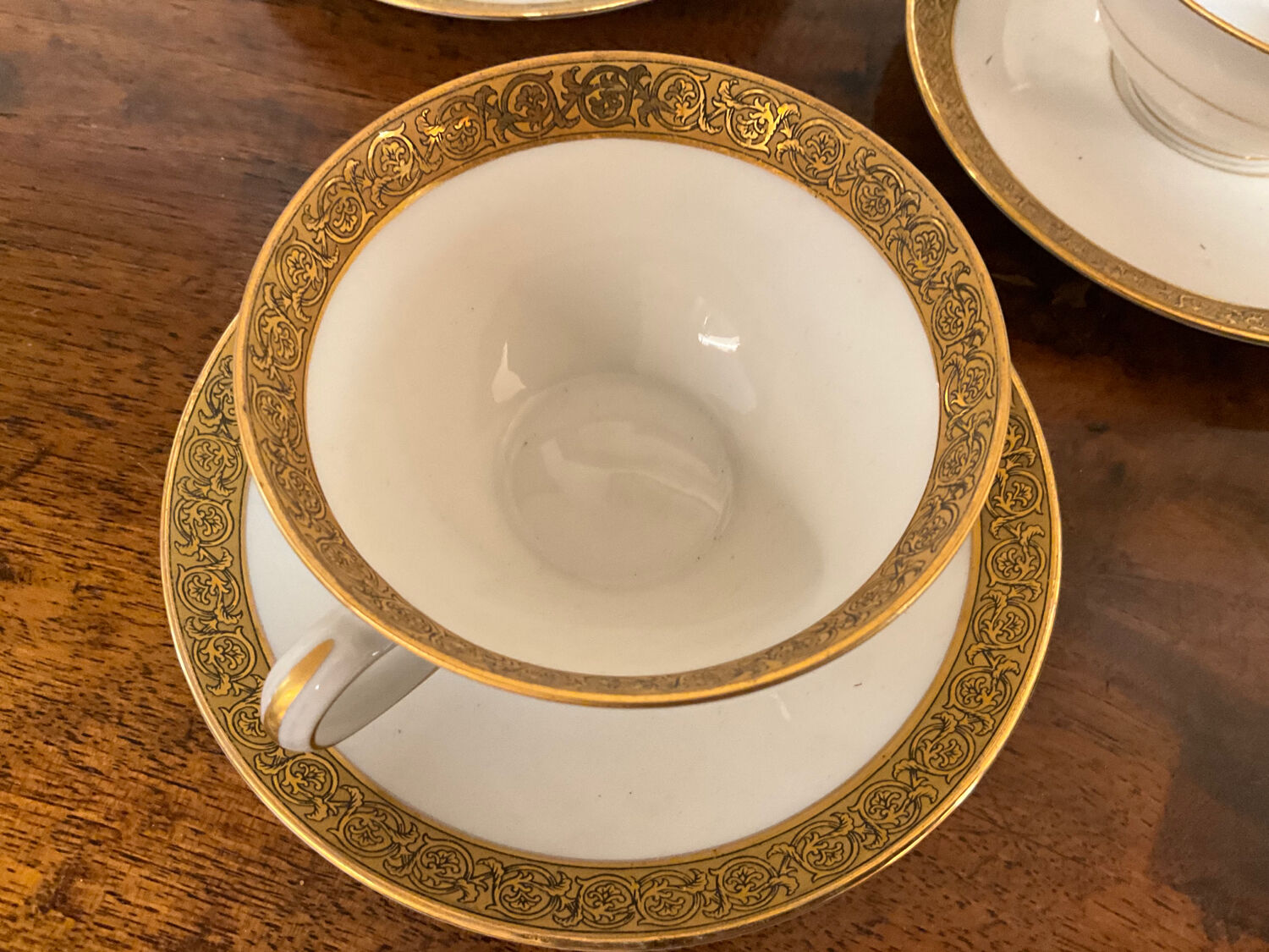 Service à café en porcelaine de Limoges