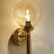 Paire d'appliques murales vintage scandinaves en verre