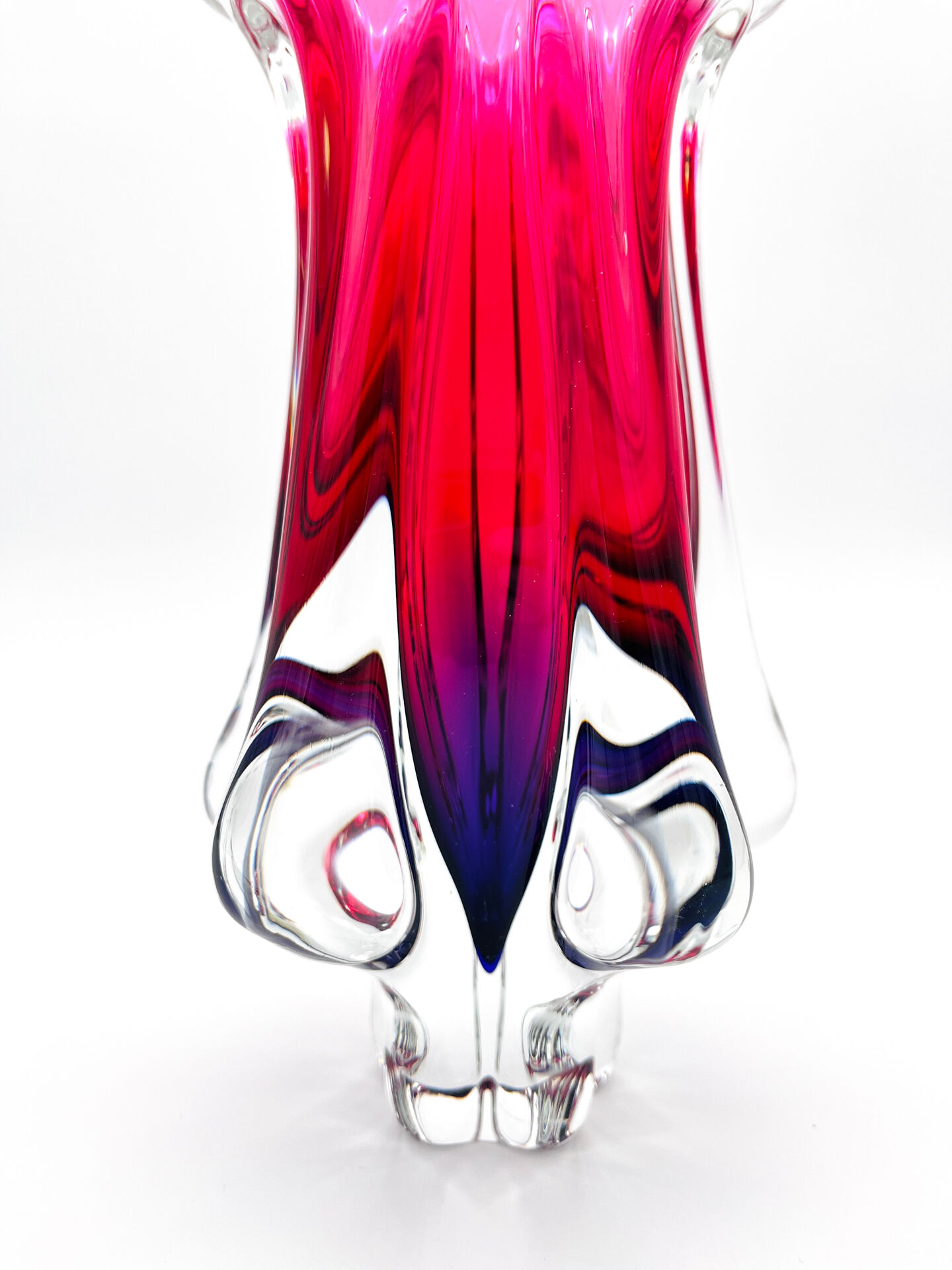 Organic Vase - Sommerso - Josef Hospodka - Bohemian Crystal - Circa