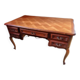 Louis xv style desk with its glass top