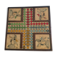 Games box: trotters, goose game, checkers and jaquet
