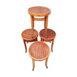 1900 brewery stools in curved wood