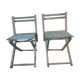 Paire de petite chaises enfant "mint"
