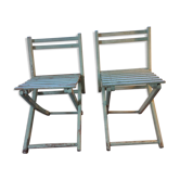 Paire de petite chaises enfant "mint"