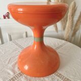 Robur Sgabello Americano stool orange plastic vintage 70s