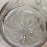 2 crystal and solid silver carafes