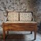Old oak storage chest or flour bin