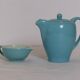 Teapot and its milk pot