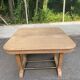 Art Deco extendable dining table with a central pedestal, stripped, made of solid oak 193.