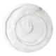 Vintage Swirl Design Glass Platter / Minimalist White Centerpiece / Italy