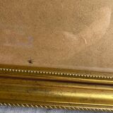 Glazed carved wooden frame