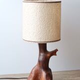 Olive wood monoxide lamp, 50s