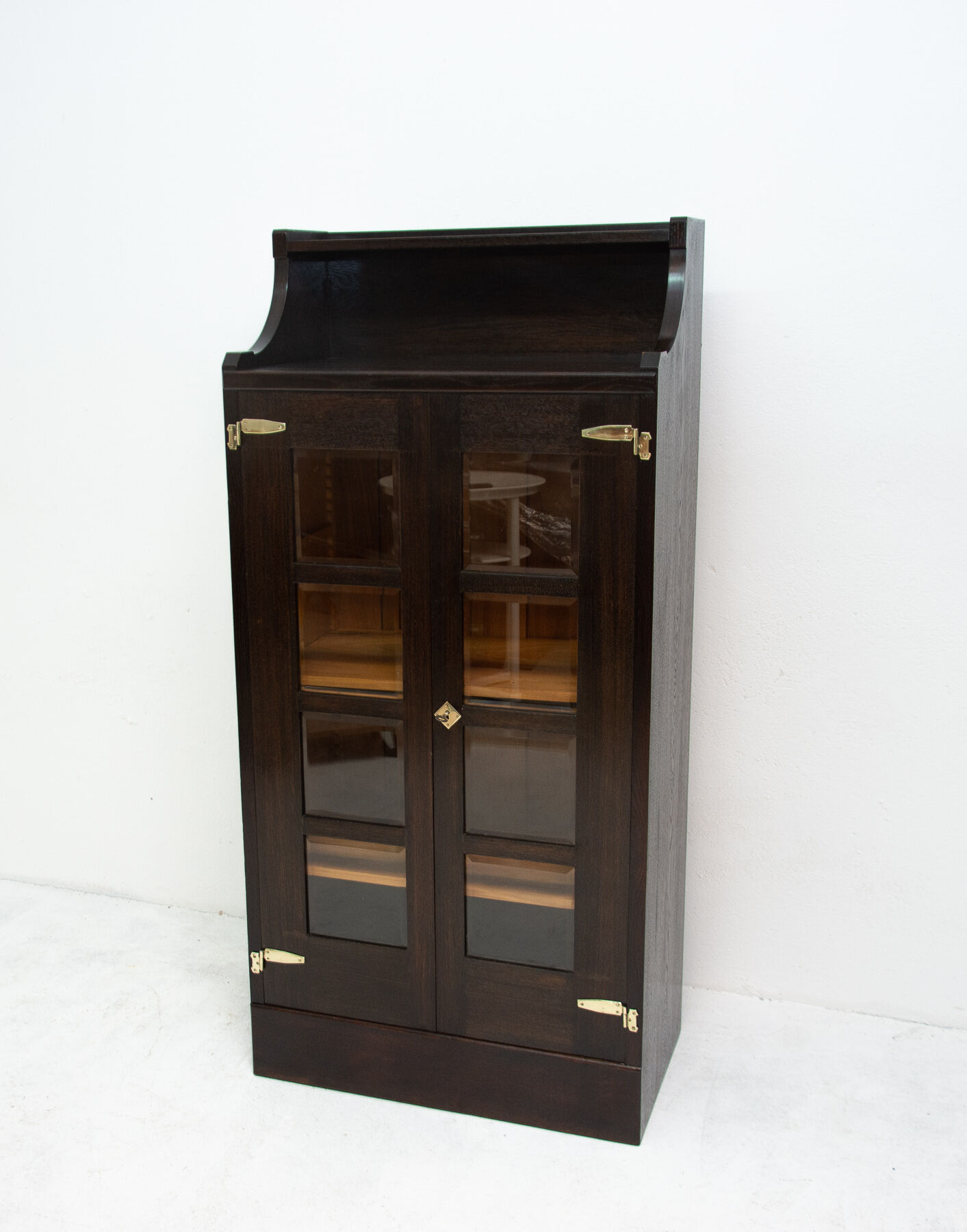 Antique viennese oak bookcase