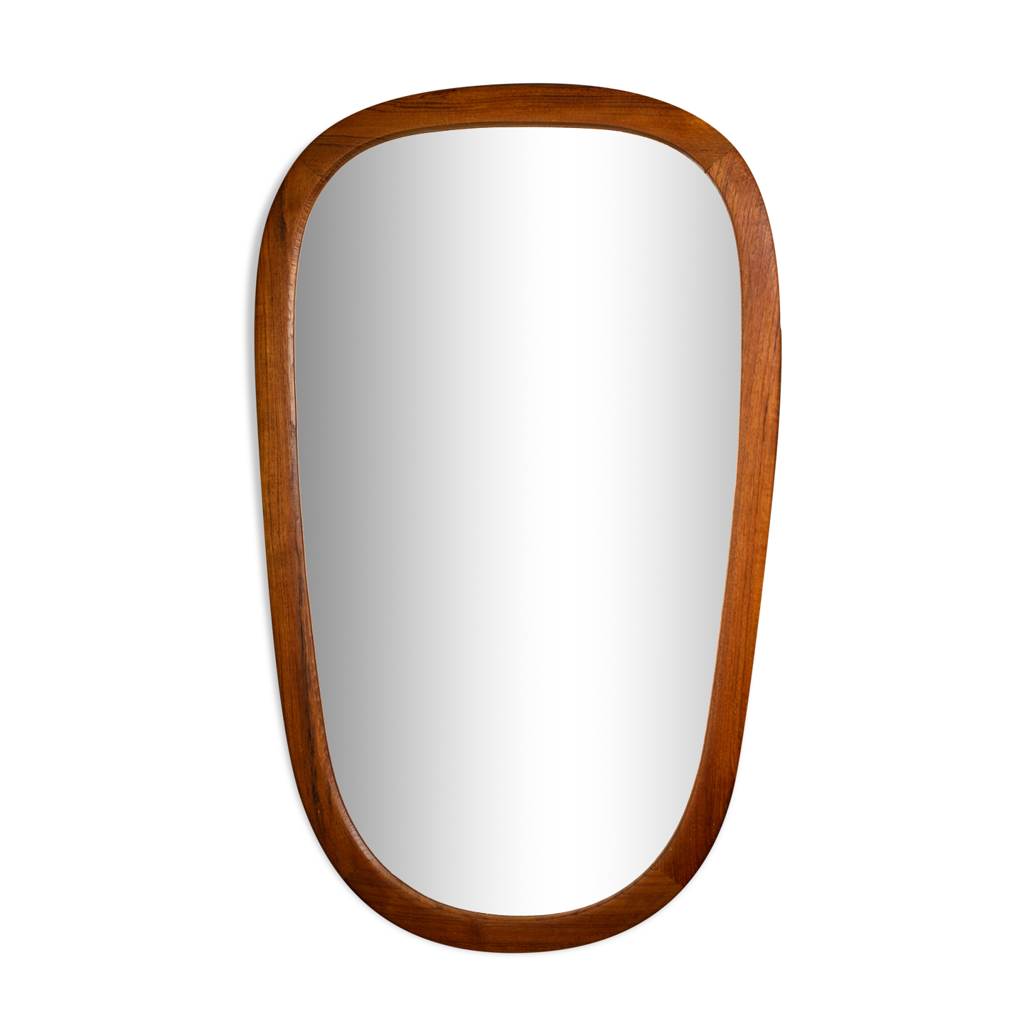 Danish mirror with frame in teak, 1960s