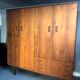 Vintage scandinavian wardrobe in teak