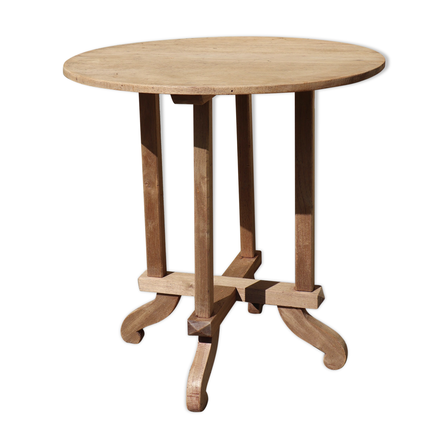 Side table wooden pedestal table design Brazil