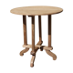 Side table wooden pedestal table design Brazil