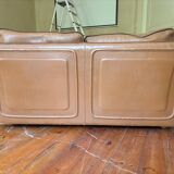 Roche Bobois sofa inspired by Hermès saddle leather