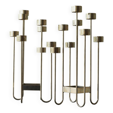Pair of large candle holders by Tommy Larsen from the 1990s.