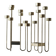 Pair of large candle holders by Tommy Larsen from the 1990s.