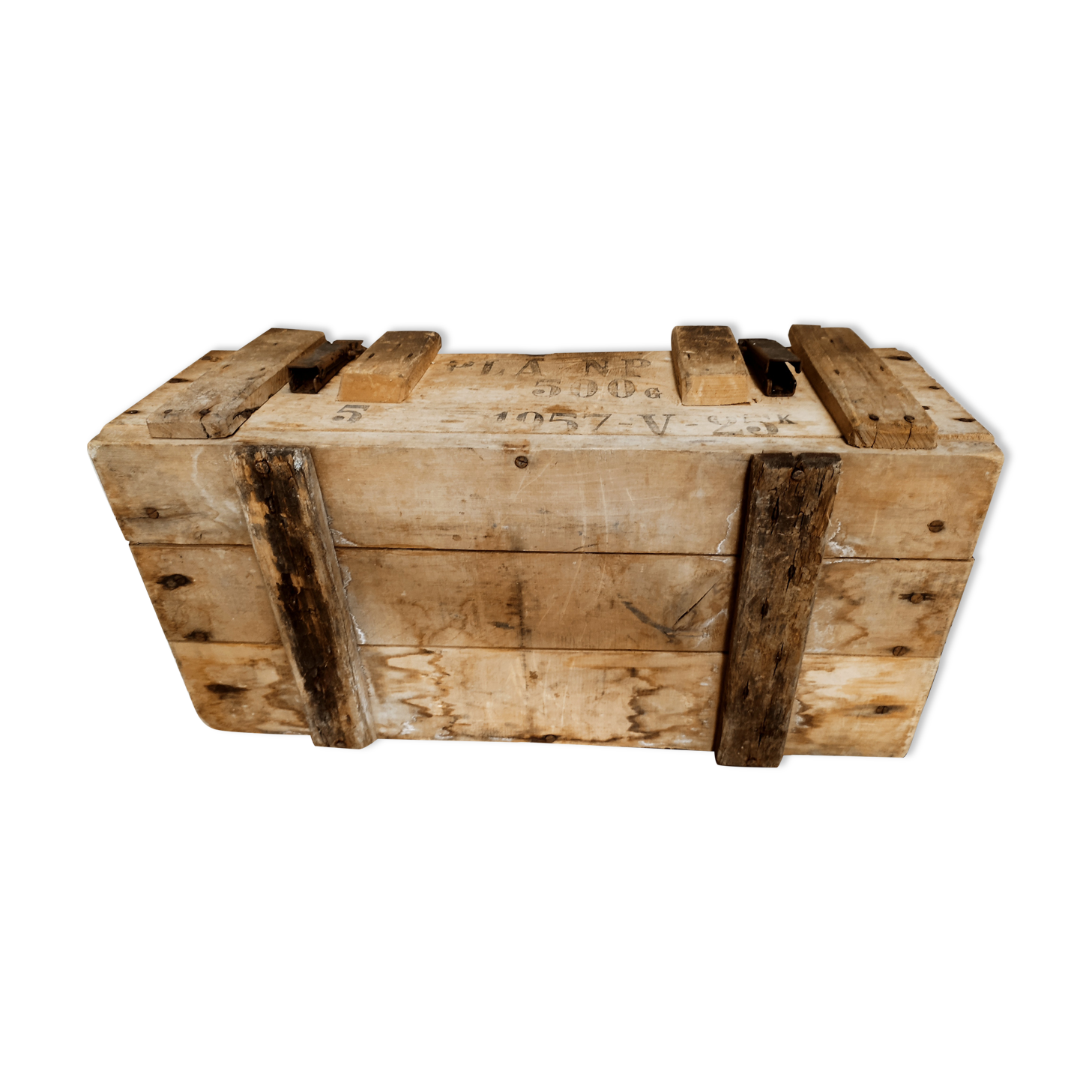 Solid oak ammunition box