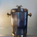 70s silver metal ice bucket