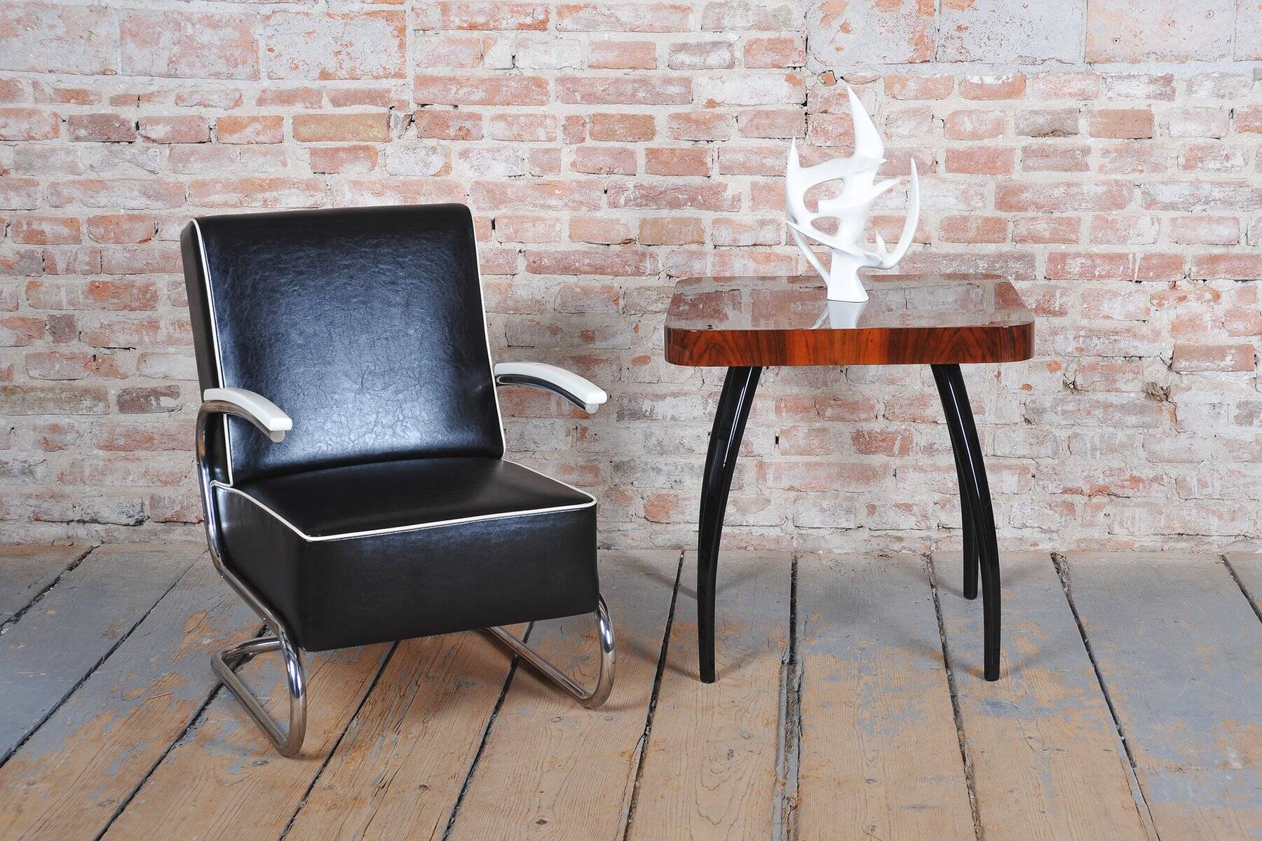 Bauhaus Armchair in Chrome by W. Gispen for Mücke-Melder, Czech, 1930s