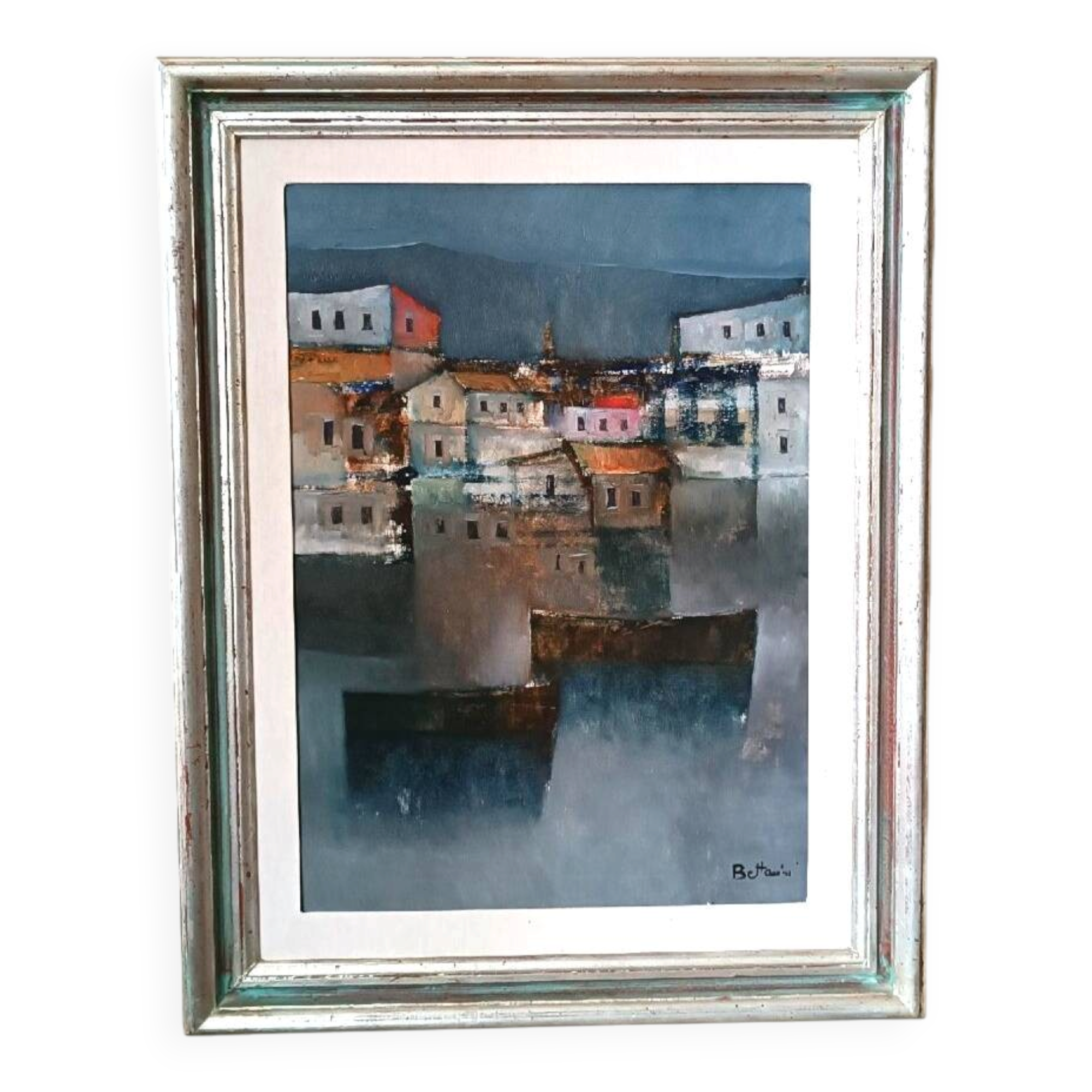 Oil painting on canvas - Marine - 1976 Lido Bettarini canvas 70x50 cm