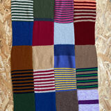 Plaid patchwork en laine