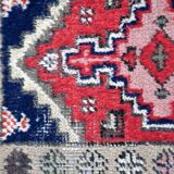 Tapis vintage du Moyen-Orient Hamadan fait main en laine – 38 x 59 cm
