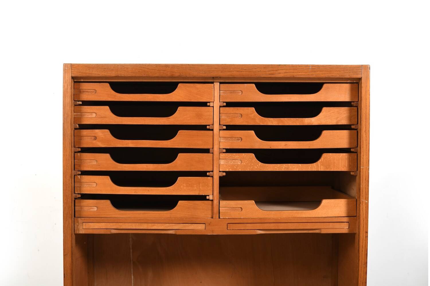 Hans Wegner Tambour Door Cabinet for Plan Møbler 1940s