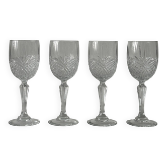 4 verres taillés porto