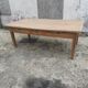 Old farmhouse table of 2x1 m and 8 places in beech and oak