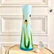 Vase opalin soliflore décor fleurs