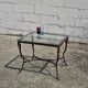 French  Iron and Glas Coffee Table-Cocktail Table-Lounge Table-80s