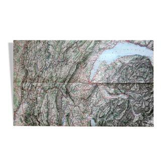 Old map of Geneva, Lausanne, Thonon, Nantua, Annecy