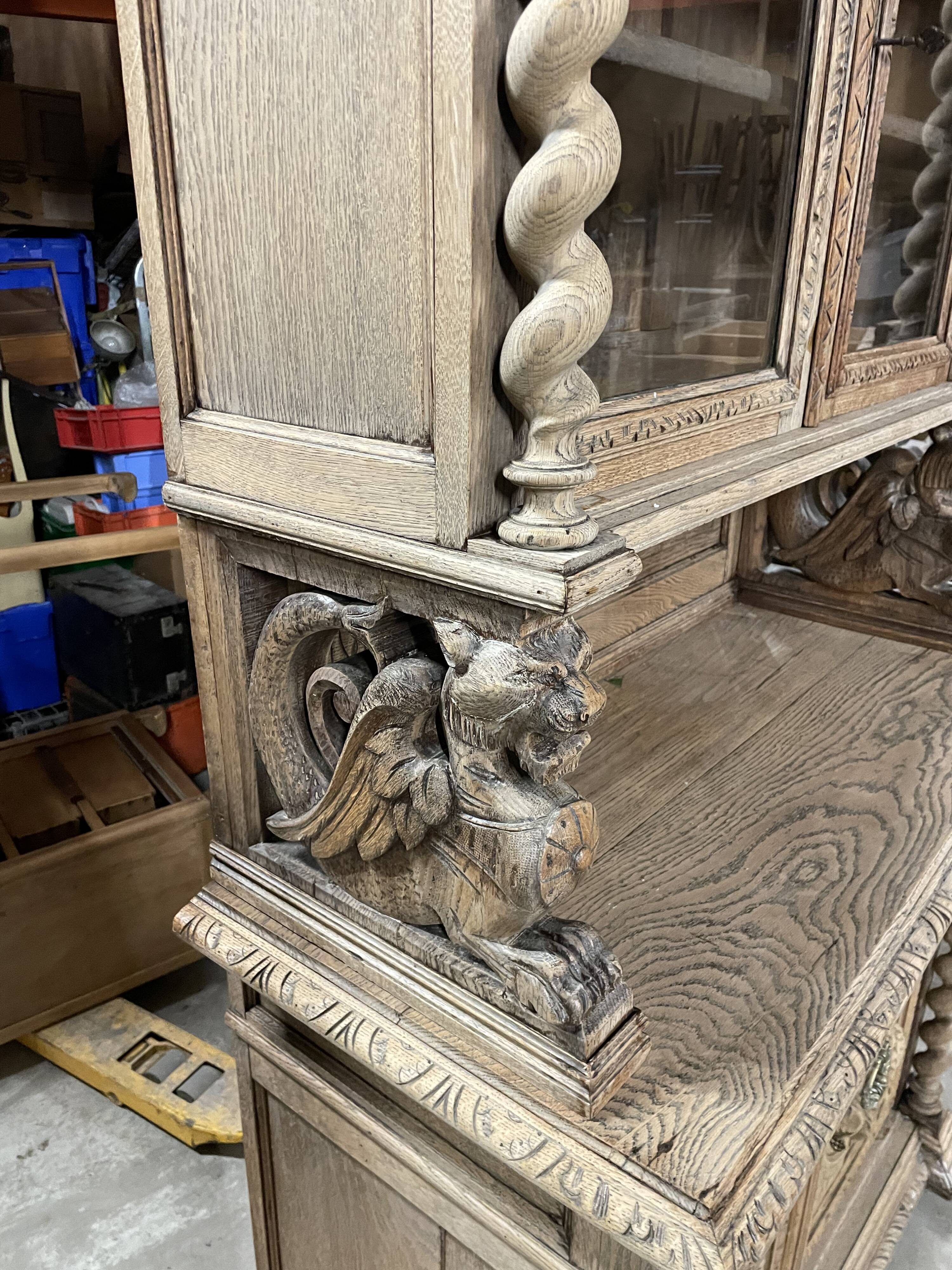 Hunting buffet with 2 bodies