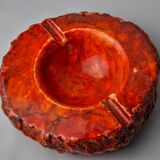 Red alabaster ashtray by Romano Bianchi, Italy, 1970