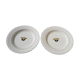 2 hollow plates made of earthenware from Lucien model Salins diam 24.5 cm
