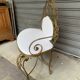 Hammered iron bench 1960s