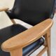 Mid-Century Danish Teak and Leather Armchair by Erik Kirkegaard for Glostrup, 1960s