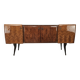 Enfilade en acajou avec plateau en verre