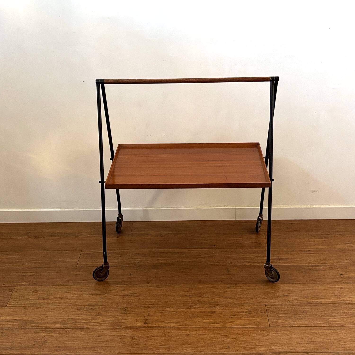 Folding Scandinavian dessert trolley